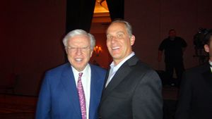 eHarmony CEO Dr. Neil Clark Warren and Kenneth Agee